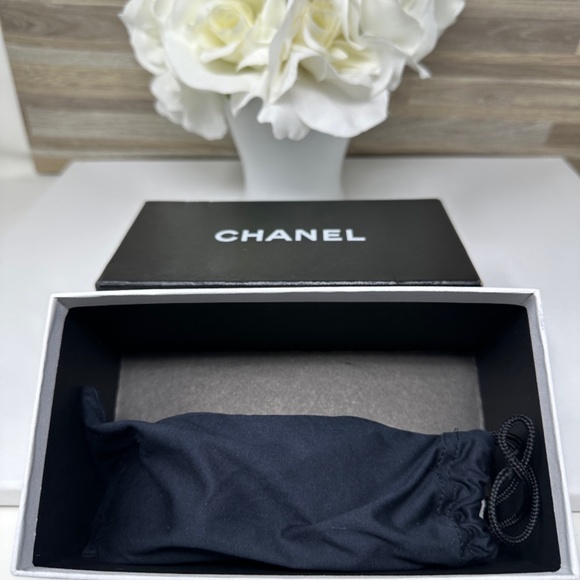 Chanel Y2K Vintage CC Logo Camellia Flower Brown Frameless Sunglasses 4164-B - Picture 12 of 14